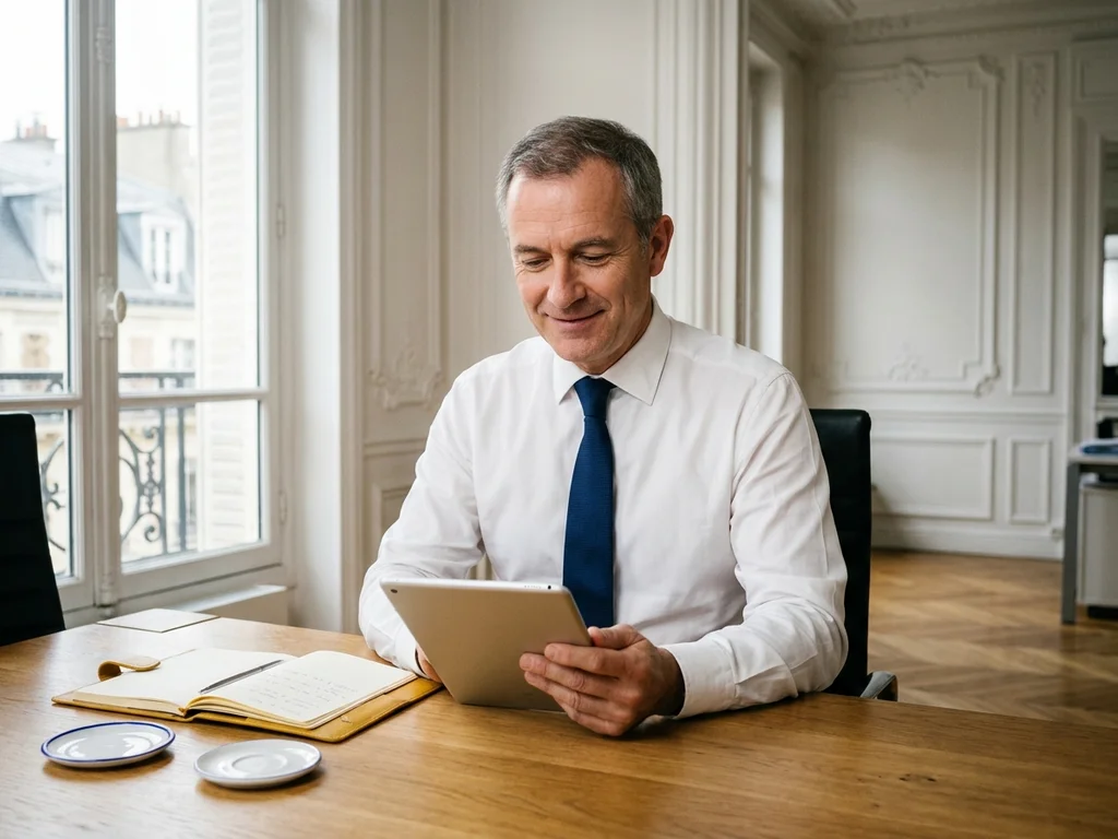 Expert-comptable à Versailles analysant ses performances web suite à une refonte SEO optimisée.